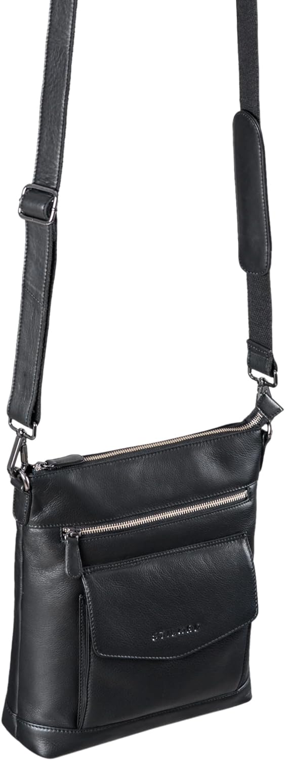 STILORD 'Mailo' Vintage Ledertasche Moderne Umhängetasche für Damen und Herren Schultertasche für 13