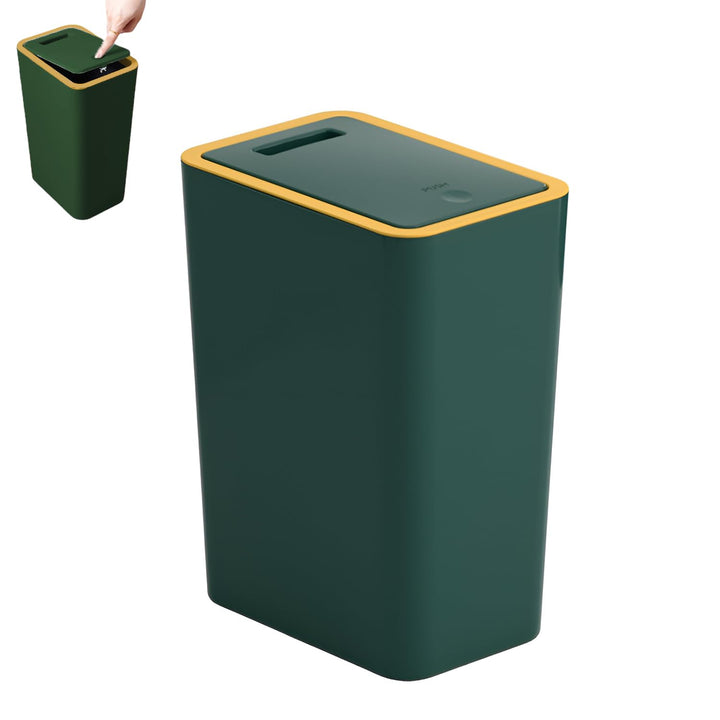 10 Liter Mülleimer Bad,Schmaler Mülleimer Küche mit Deckel,Geruchsdicht Abfalleimer Küche für Badezi