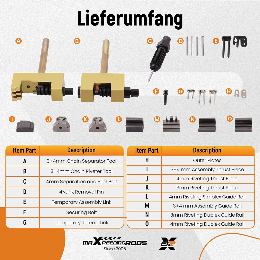 maXpeedingrods Nockenwellen Steuerkette Wechsel Motor Niet Werkzeug für M271 M272