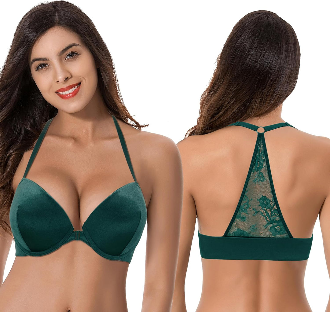 Curve Muse Damen Hochdrücken Fügen Sie 1 und eine halbe Tasse hinzu Bügel Halfter vorne schliessen B