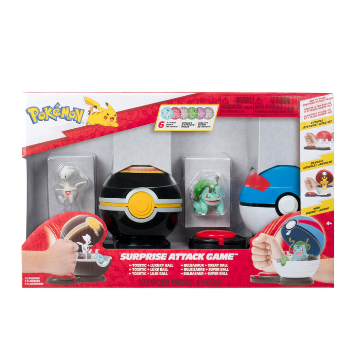 Pokemon Game (Pokemon Surprise Attack Game) Togetic with Stand & Bulbasaur #4 with Luxury Ball & Gre
