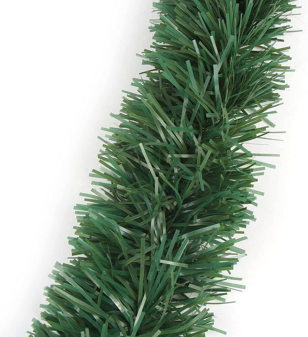 LOMIMOS Künstliche Girlande, ca. 100 m, Weihnachtsgirlande, künstlich, weich, Grün Dunkelgrün, Dunke