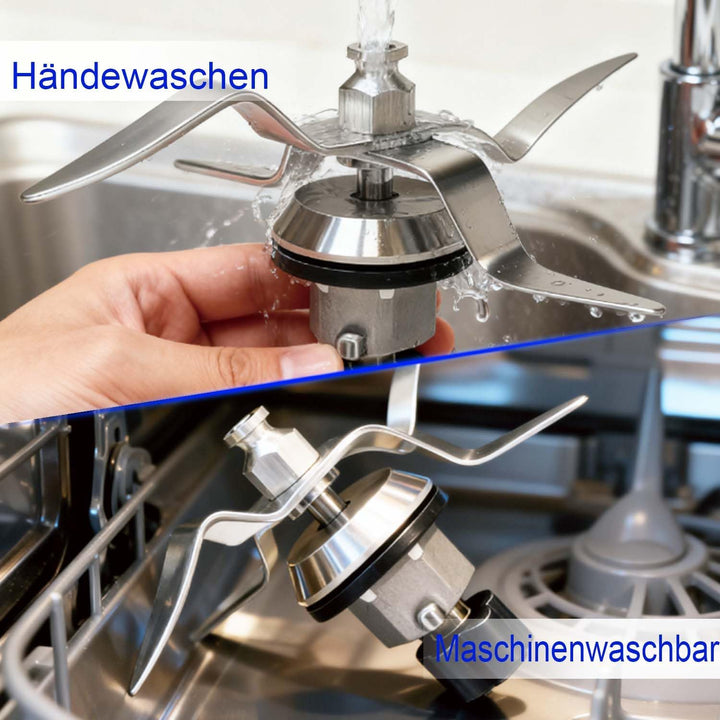 Ersatzmesser Mixmesser aus Edelstahl Kompatibel mit Silvercrest Monsieur Cuisine Connect und Monsieu
