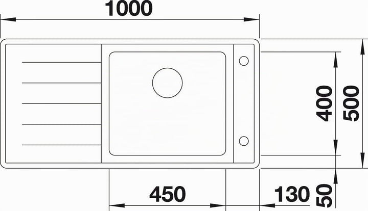 BLANCO ANDANO XL 6 S-IF | Edelstahl | Einbauart: Einbau von Oben &amp; Flächenbündig | Hauptbecken recht