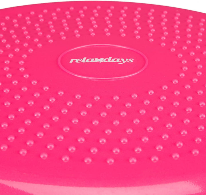 Relaxdays Balance Kissen, max. Gewicht 140 kg, Balance Pad, Luftpumpe, Ballsitzkissen m. Noppen, Fit