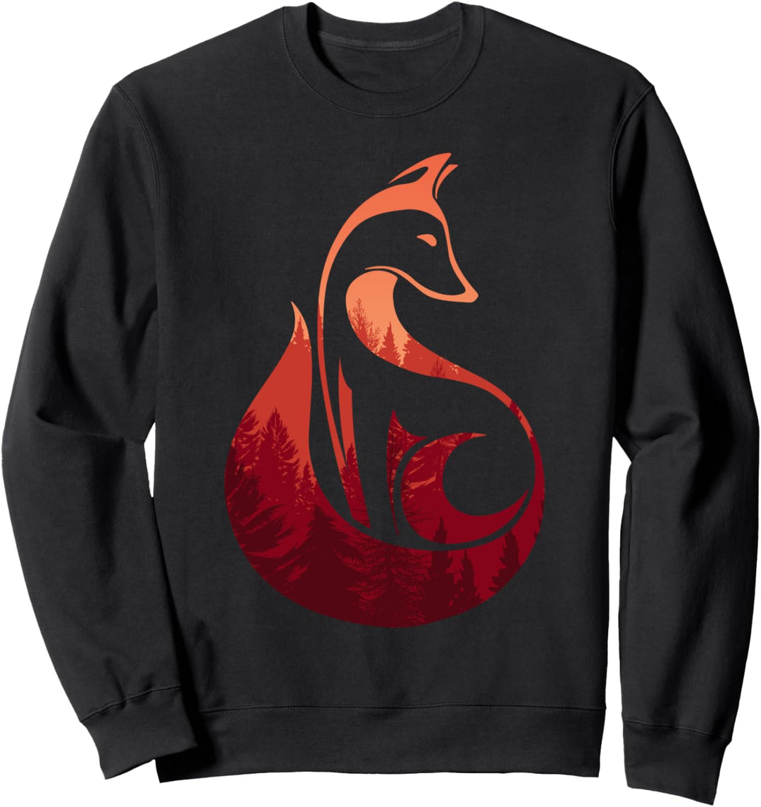 Eleganter Fuchs Wildtier Geschenk Jagd Jagd Jäger Sweatshirt