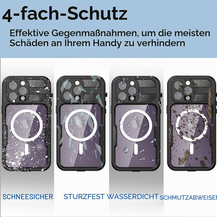 AICase für iPhone 14 Pro Wasserdicht Hülle mit MagSafe Unterstützung, (6.1") 360 Grad Schutz Outdoor