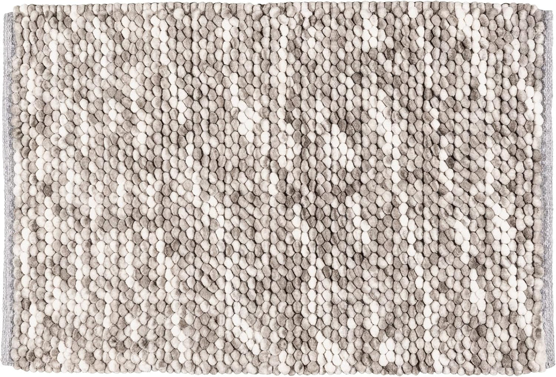 WENKO Badteppich Urdu Taupe, Badematte, sicher, weich,