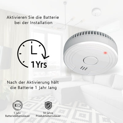 ELRO FS1801 Rauchmelder-Entspricht der Europäischen Norm EN14604-4 Stük, 4 Stück