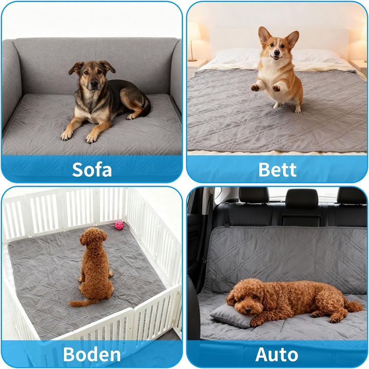 wasserdichte Hundedecke, wasserdichte Decke 178 x 76 cm, Sofaschutz Hund mit rutschfeste Rückseite,