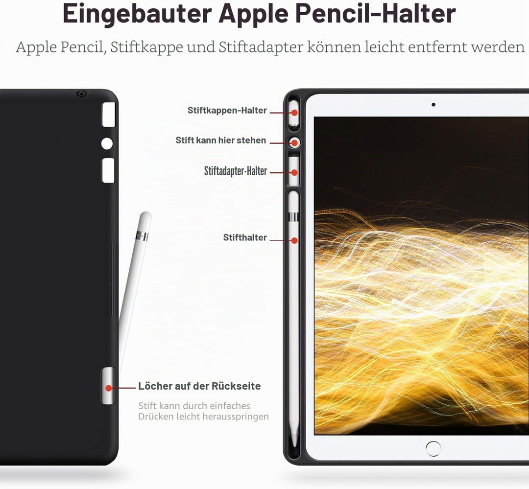 AUAUA Hülle für iPad 9. Generation (2021) / iPad 8. Generation (2020) / 7. Gen (2019) 10.2 Zoll mit