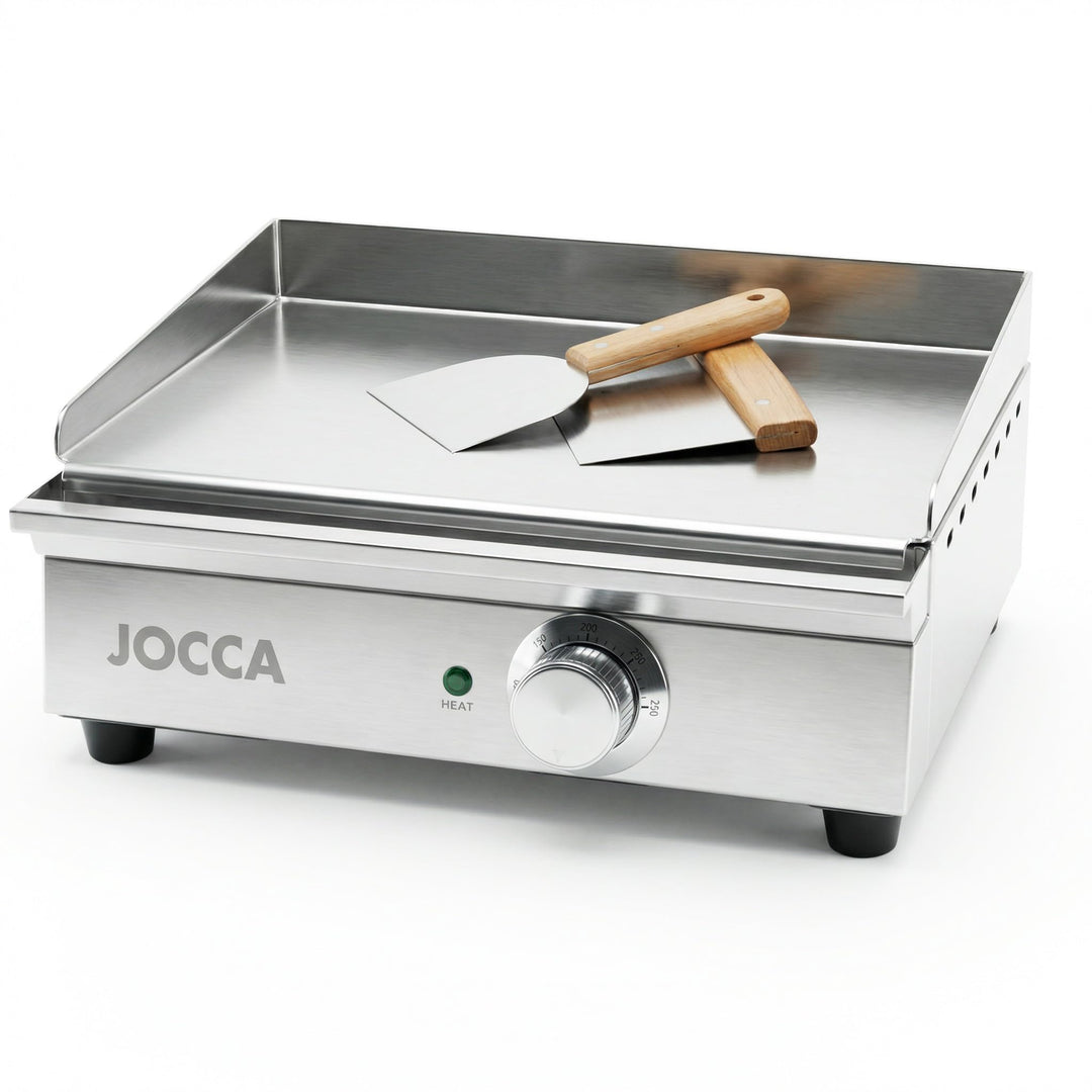 Jocca- Elektrische Grillplatte für die professionelle Küche | Teppanyaki | Tischgrill | Geeignet für
