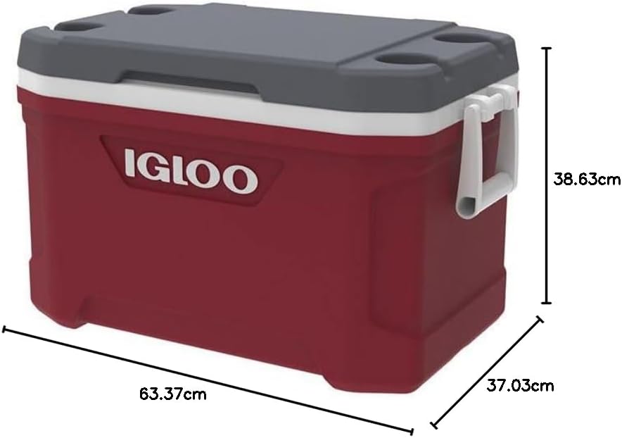 IGLOO Outdoor Latitude 52 Kühlbox 49 Liter Rot, 49 Liter Rot