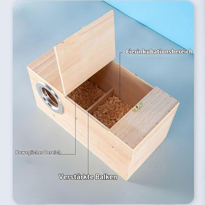 1 Stücke Massivholz Papagei Zucht Box,Durable Vogelzuchtbox Nistkasten Vogelhaus Nisthaus Vogelzucht