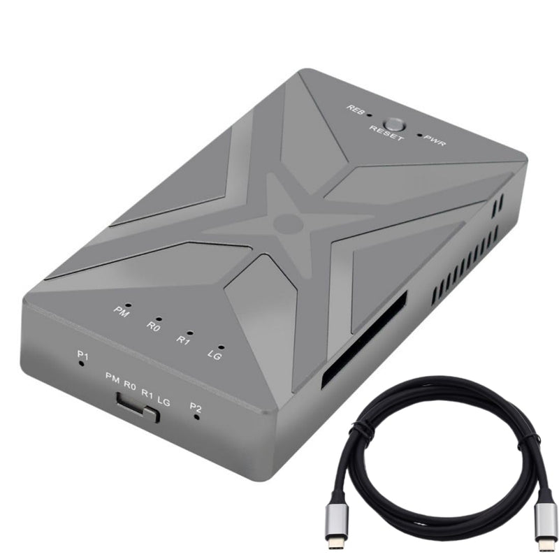 chenyang CY M.2 zu USB C Adapter,Dual NVME M.2 NGFF M-Key zu USB Typ-C Raid0 Raid1 JOBD Big Gehäuse