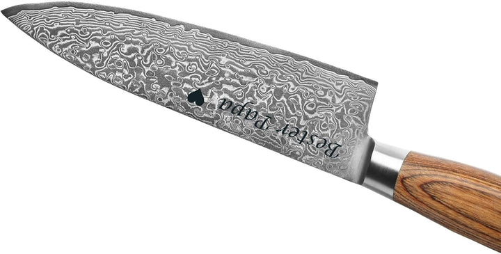 Wakoli EDIB Pro Damast Chefmesser mit Gravur – Personalisiertes Messer, 20cm Klinge aus 67 Lagen Dam