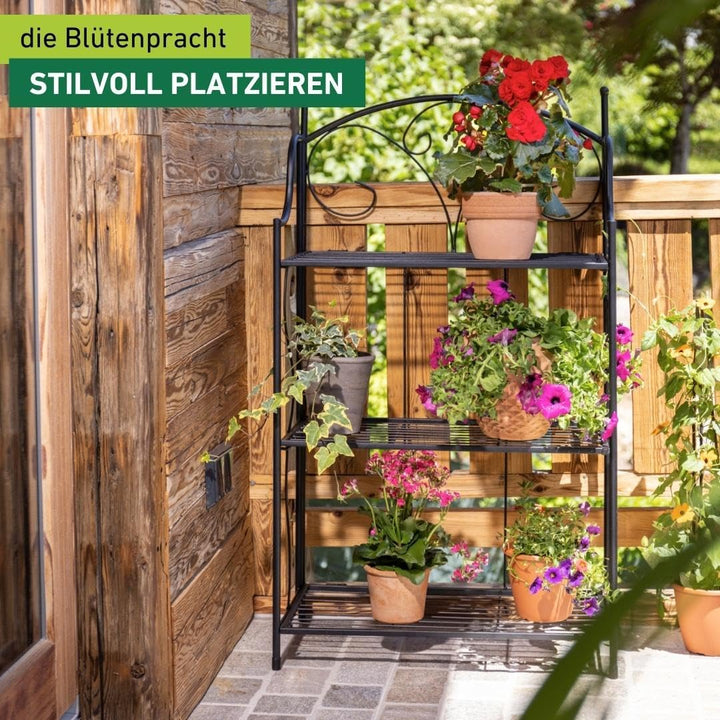 Pflanzenregal 3-stufig, 58x31x100cm 100 x 58 x 31 cm, 100 x 58 x 31 cm