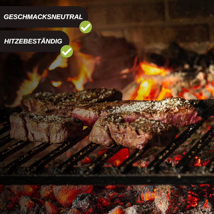 KitchGrill Einbrenn- und Pflegeöl inkl. Silikonpinsel | 250 ml | Patinaöl für Gusseisenpfannen und -