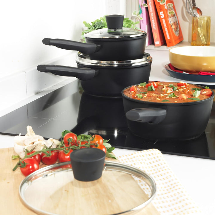 Russell Hobbs RH03258EU7 Verde Thermocollar 16 cm Kochtopf mit Deckel - gesunde keramische Antihaftb