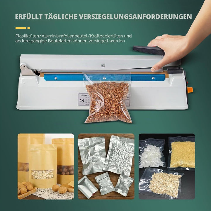 300 mm Heisssiegelgerät Folienschweissgerät 3mm Dichtungsbreite Balkenschweissgerät Versiegelungsger