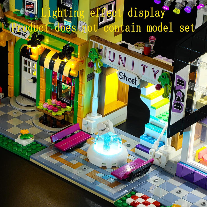 GEAMENT LED Licht-Set Kompatibel mit Lego Stadtzentrum (Downtown Flower and Design Stores) - Beleuch