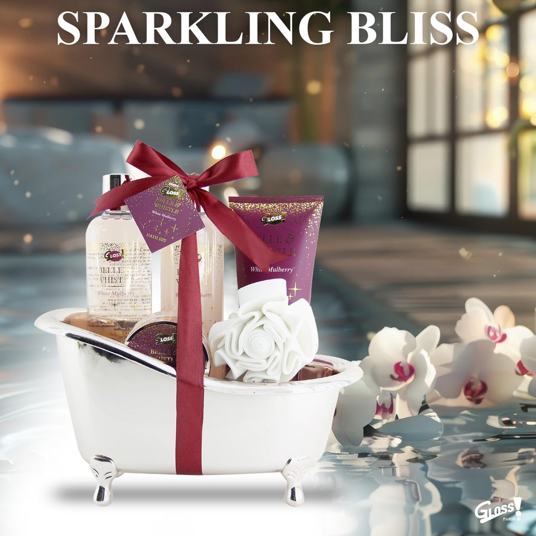 Badegarnitur - Badewanne kupferrosa - Brombeere
