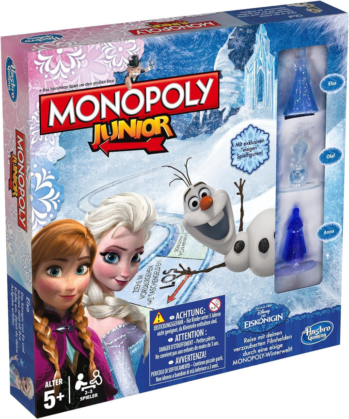 Hasbro Spiele B2247100 - Disney Die Eiskönigin - Monopoly Junior, Familienspiel