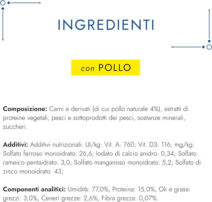 Purina Gourmet Diamant Feuchtigkeitskatzen-Schnuller mit feinem Huhn, 24 Dosen à 85 g (Packungsgröss