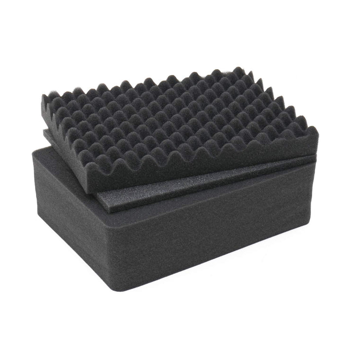 HMF ODR100 Koffereinlagen mit Rasterschaumstoff für Outdoor-Fotokoffer | 3er Set | 31 x 23 cm, 31 x