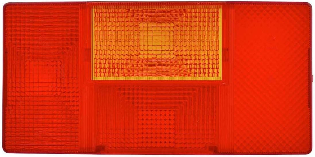 HELLA - Heckleuchte - Glühlampe - 12/24V - Anbau - Lichtscheibenfarbe: rot/gelb - Stecker: Flachstec