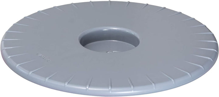 WAGNER Pflanzenroller ULTRAFLAT Ø 30 x 2,5 cm I Pflanzenroller für den Innenbereich, silbergrau I Ex