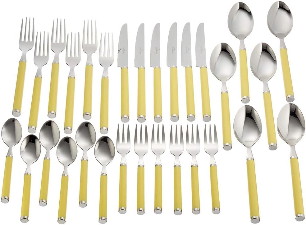 Villeroy und Boch - Play. Sunny Day Tafelbesteck, 30 tlg., für bis zu 6 Personen, Edelstahl/Kunststo