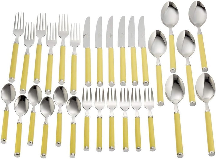 Villeroy und Boch - Play. Sunny Day Tafelbesteck, 30 tlg., für bis zu 6 Personen, Edelstahl/Kunststo