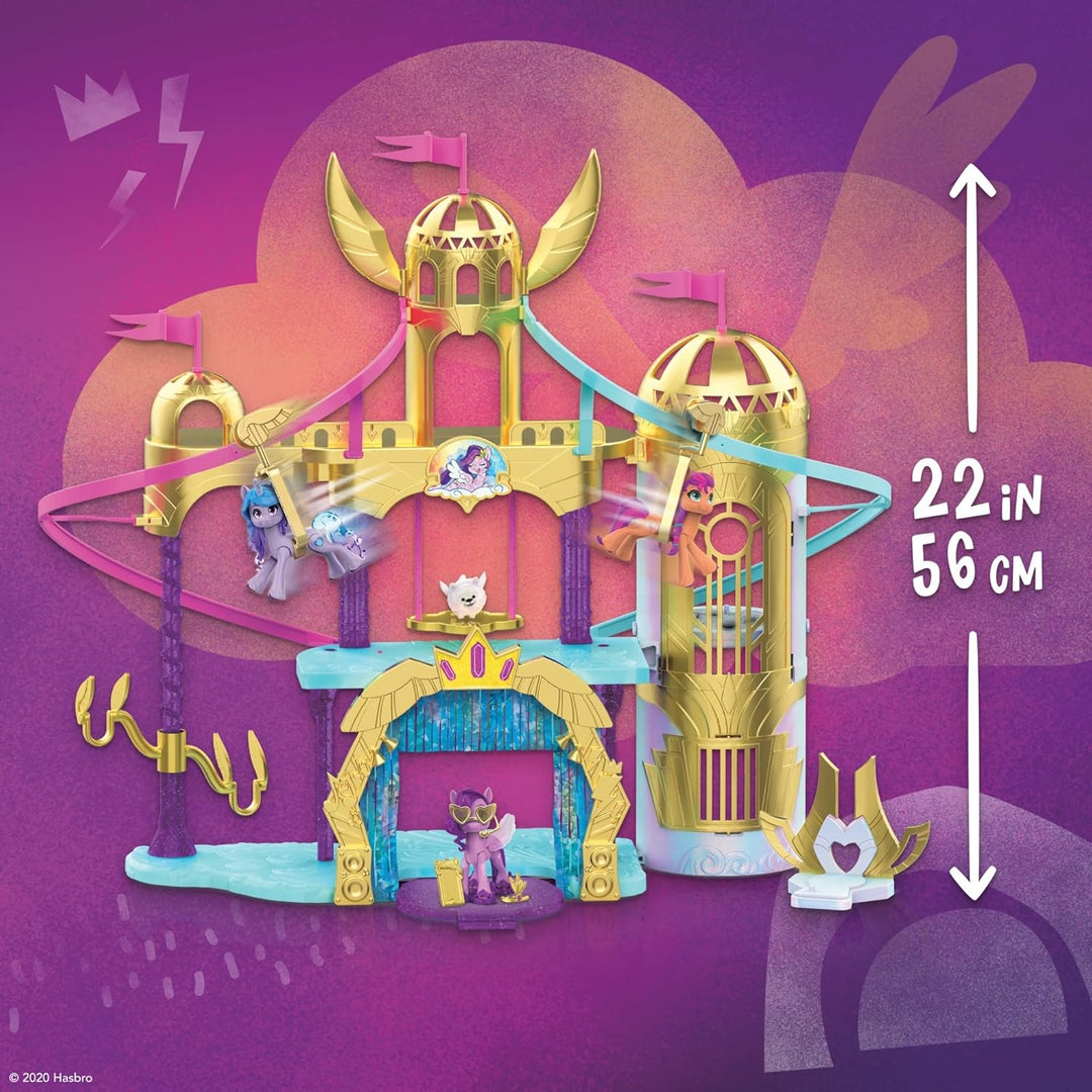My little Pony: A New Generation Königliche Schlossrutsche, 56 cm grosses Schloss-Spielset mit 2 Sei