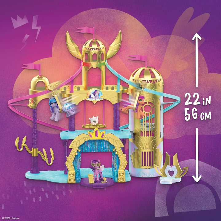 My little Pony: A New Generation Königliche Schlossrutsche, 56 cm grosses Schloss-Spielset mit 2 Sei