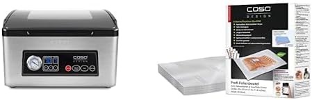 Caso 1418 VacuChef 70 - Kammervakuumierer aus Edelstahl, starke Vakuumpumpe 70 Liter/Minute & 1219 P