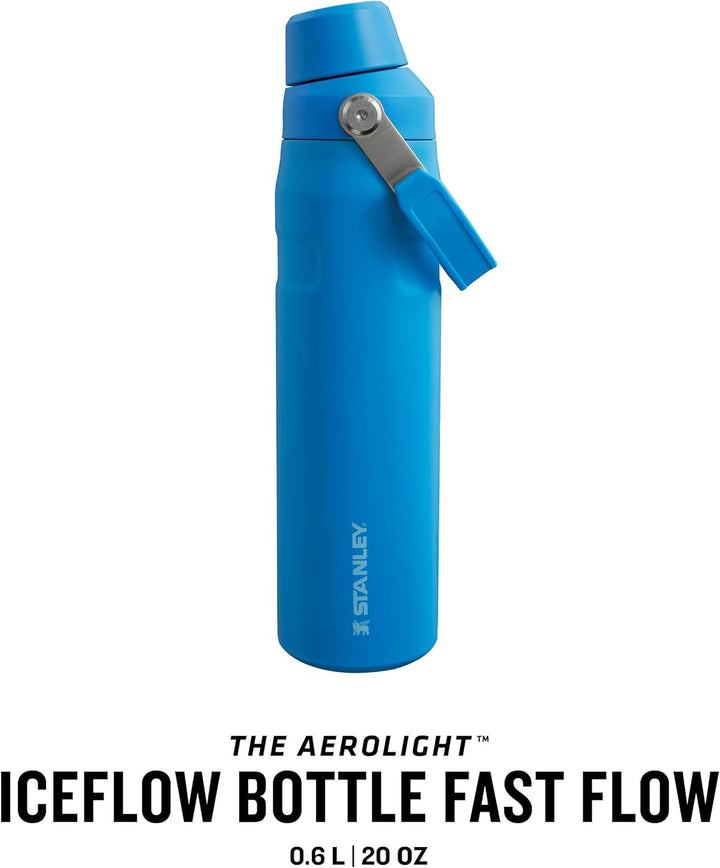 STANLEY 1913 Iceflow Fast Flow Trinkflasche Sport 0.6L - Thermosflasche Hält 10 Stunden Kalt - Spülm