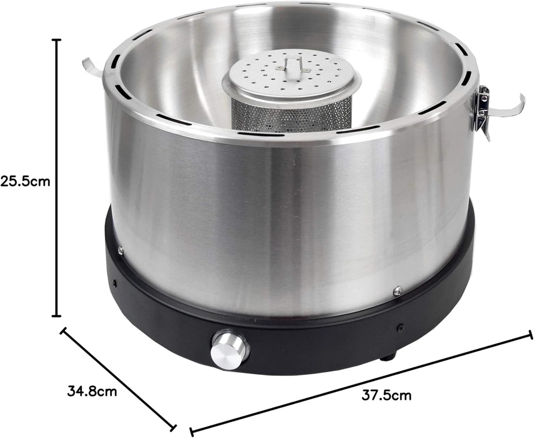 Syntrox Germany blitzschneller raucharmer Holzkohlegrill mit Tasche Tischgrill Barbecue BBQ Grill Ed