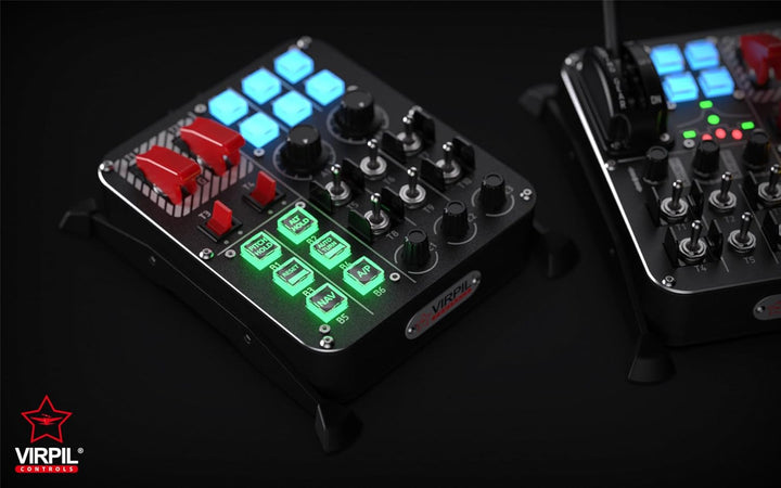 VIRPIL Controls - Universal Control Panel #1 (Flugsimulation, RGB-Beleuchtung, PC-Gaming, Flugsim-Ta