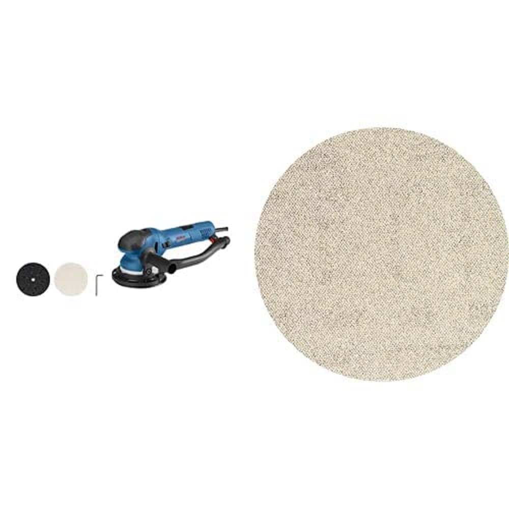 Bosch Professional Exzenterschleifer GET 75-150 (Schleifteller-Ø: 150 mm, im Karton) + 5x Expert M48