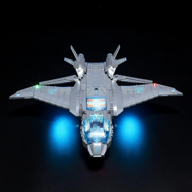 BRIKSMAX 76248 Led Licht für Lego Der Quinjet der Avengers - Compatible with Lego Marvel Bausteinen