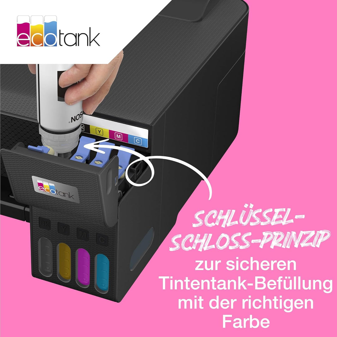 Epson EcoTank 104 Original Tintenflasche, Schwarz, schwarz