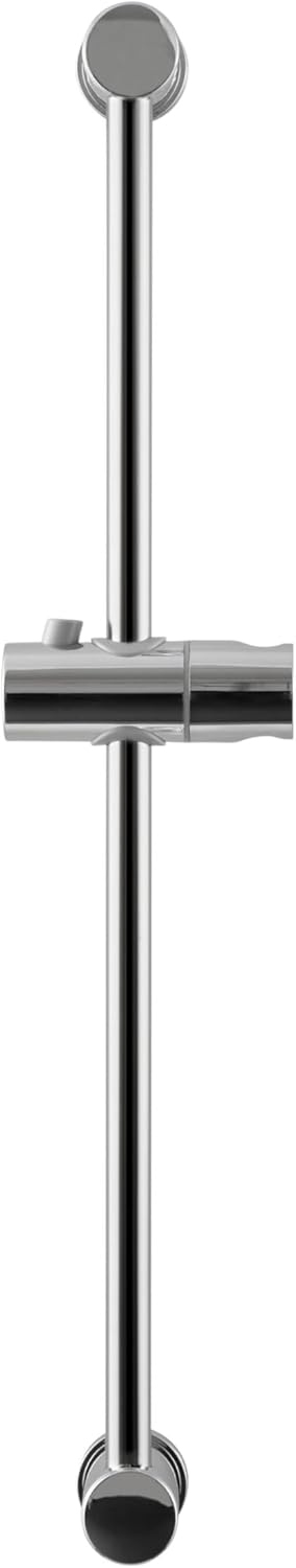 aquaSu® Brausestange Quintao | 60 cm Länge | mit Gleiter | Ø 25 mm | Kleben oder Bohren | aus Metall