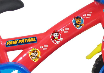 Vélo ATLAS Jungen 12 Zoll Paw Patrol Fahrrad mit 1 Bremse, rot, 12''