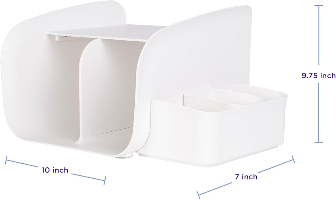 Ubbi Nappy Tabletop Organizer, Stores Baby Nappies, Wipes & Baby Accessories, Newborn Nursery Essent