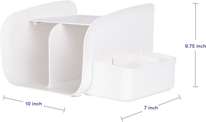 Ubbi Nappy Tabletop Organizer, Stores Baby Nappies, Wipes & Baby Accessories, Newborn Nursery Essent