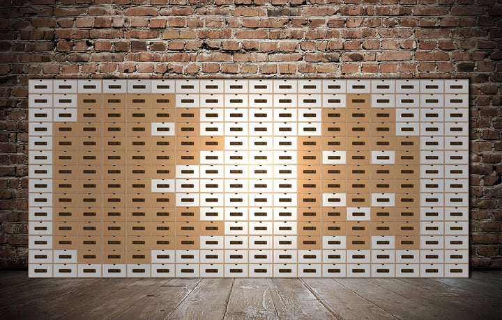 BigDean 30x Schuhaufbewahrung BRAUN/Weiss mit Sichtfenster Aufbewahrungsbox Stapelbar Storage Box Sc