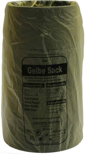 2. Wahl - Sacktonne schwarz für den gelben Sack - Deckel nach Verfügbarkeit, vorwiegend schwarz-