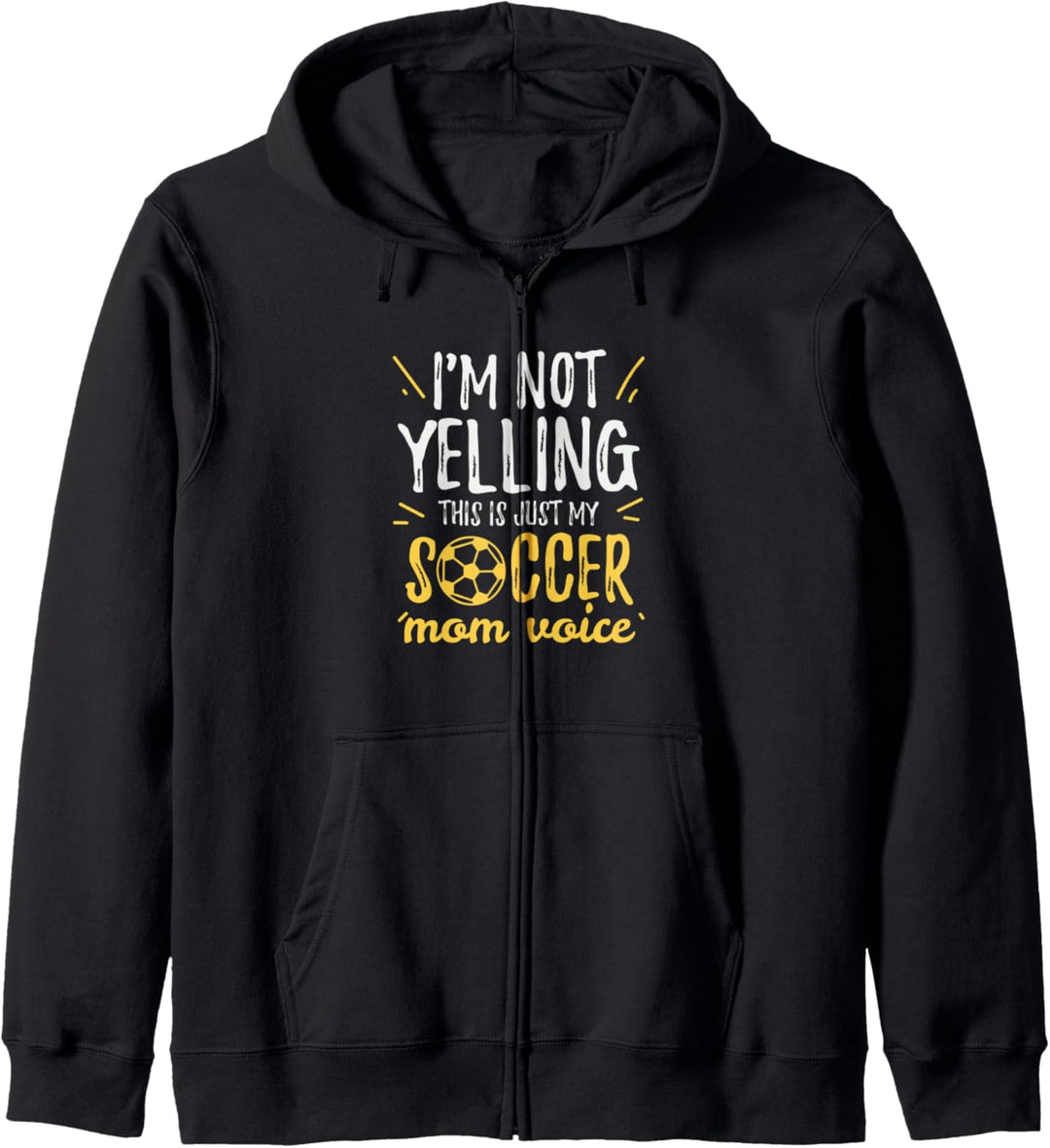 This Is My Soccer Mom Voice Muttertag Mama Fussball Kapuzenjacke