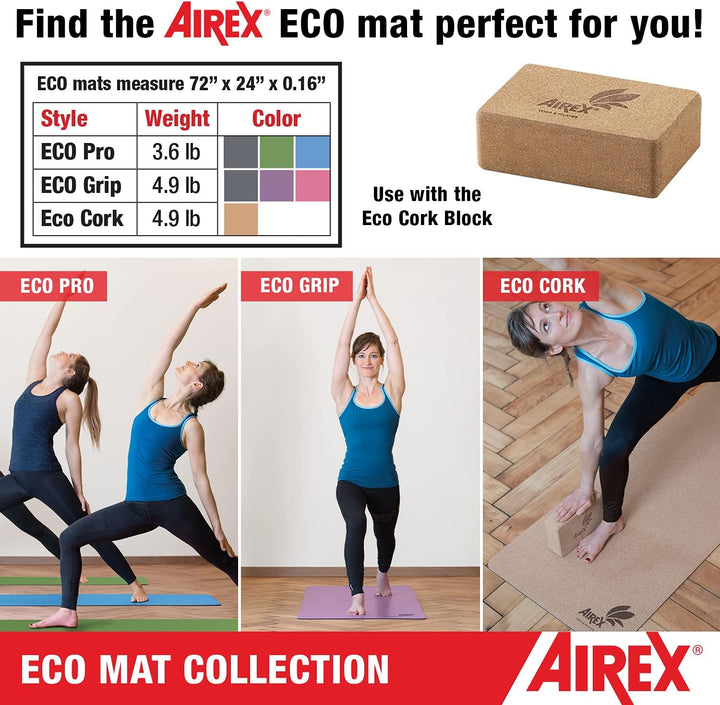 Airex Yoga-Matte Eco Grip braun, braun